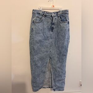 ASOS denim midi skirt